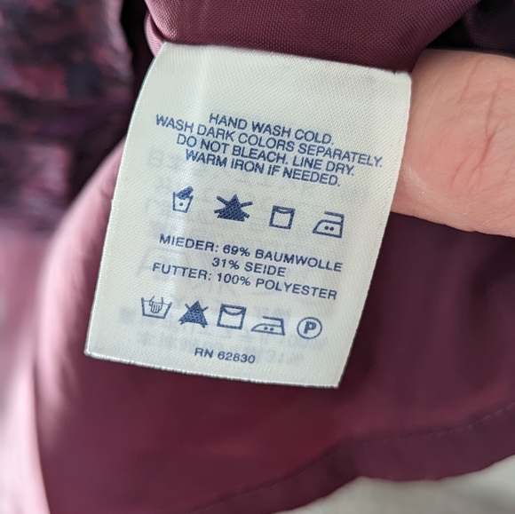 Land's End Paisley Print Silk Blend Aline Dress - Picture 3 of 7